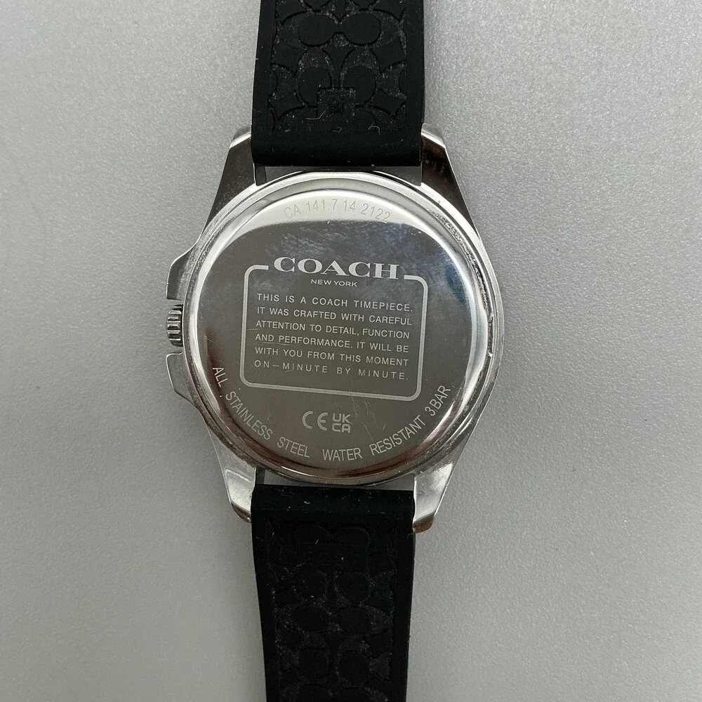 Coach Libby Womens Watch 39mm Black Dial Logo Dial New Battery